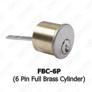 Standardowy zasuwka ANSI Grade 3 Standardowy 6-pinowy w pełni mosiężny cylinder (FBC-6P)